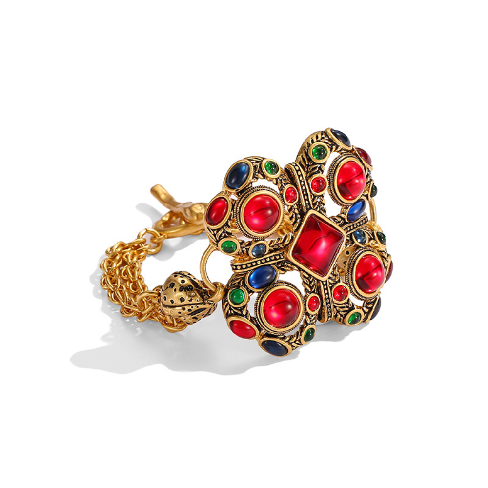 Vintage Scarlet Charm Bracelet