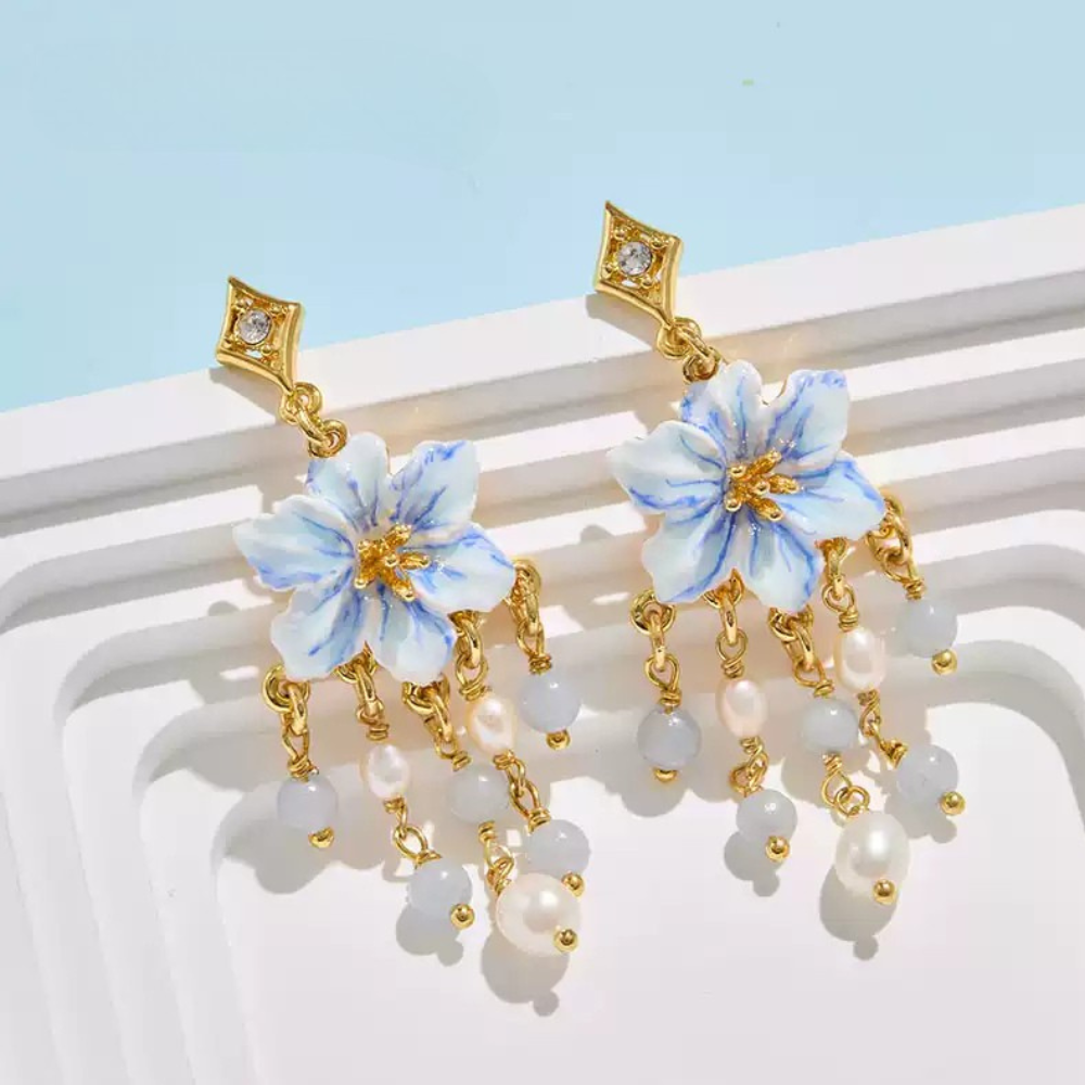 Tulip Tassel Earrings