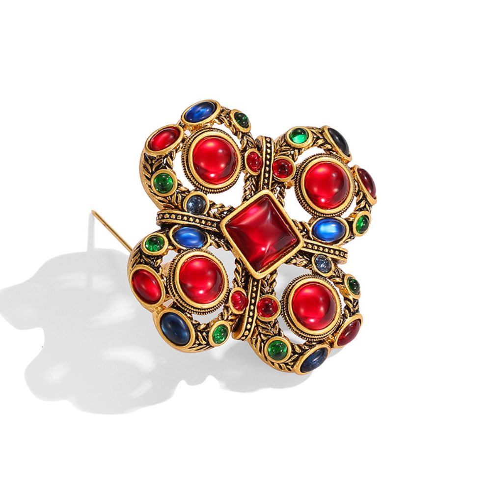 Vintage Scarlet Charm Brooch