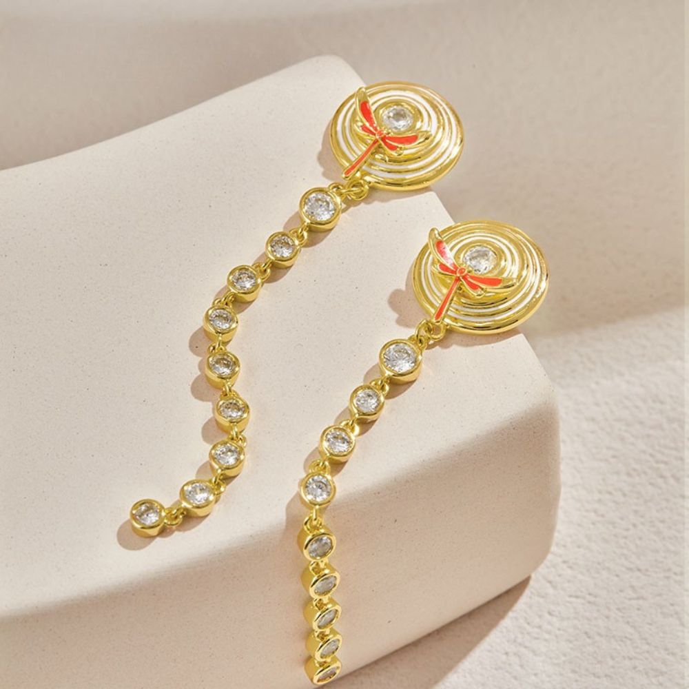 Aqua Dragonfly Earrings