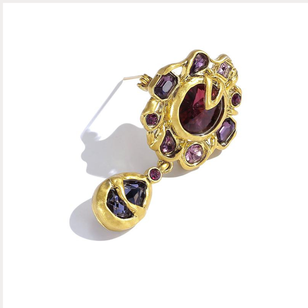 Vintage Royal Garnet Brooch