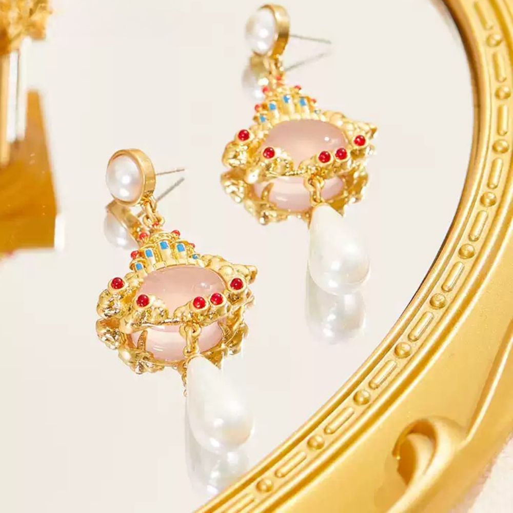 Castle in the Sky Drop Earrings