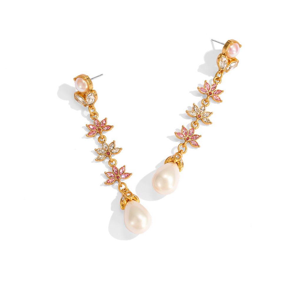 Vintage Pearl Dangle Earrings