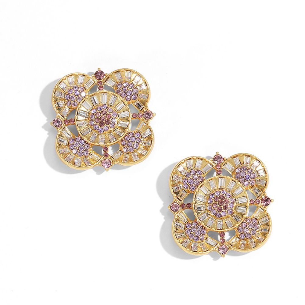 Vintage Radiant Clover Earrings