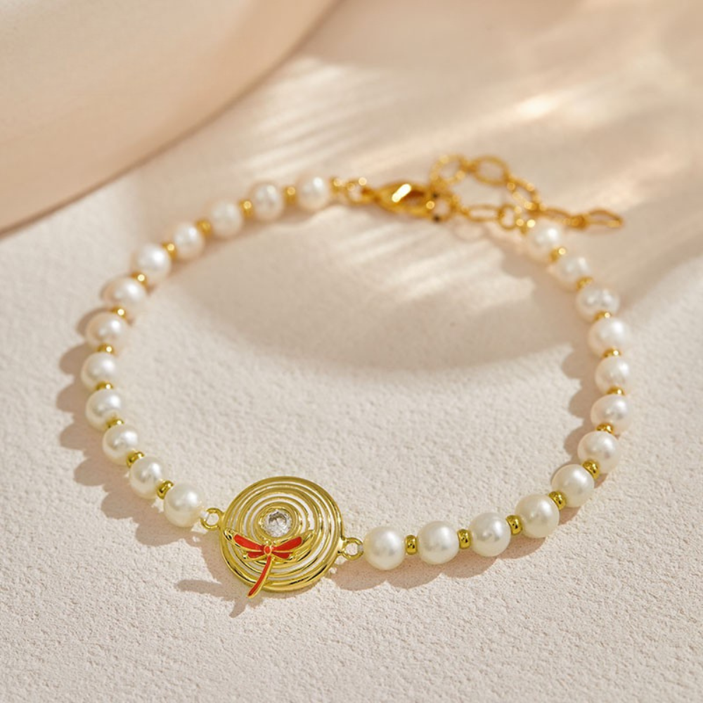 Aqua Dragonfly Bracelet