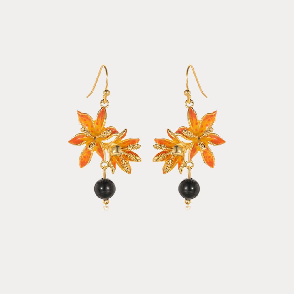 Blackberry Lily Earrings
