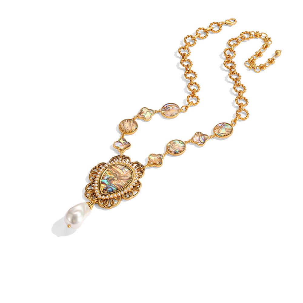 Vintage Pearl Drop Necklace