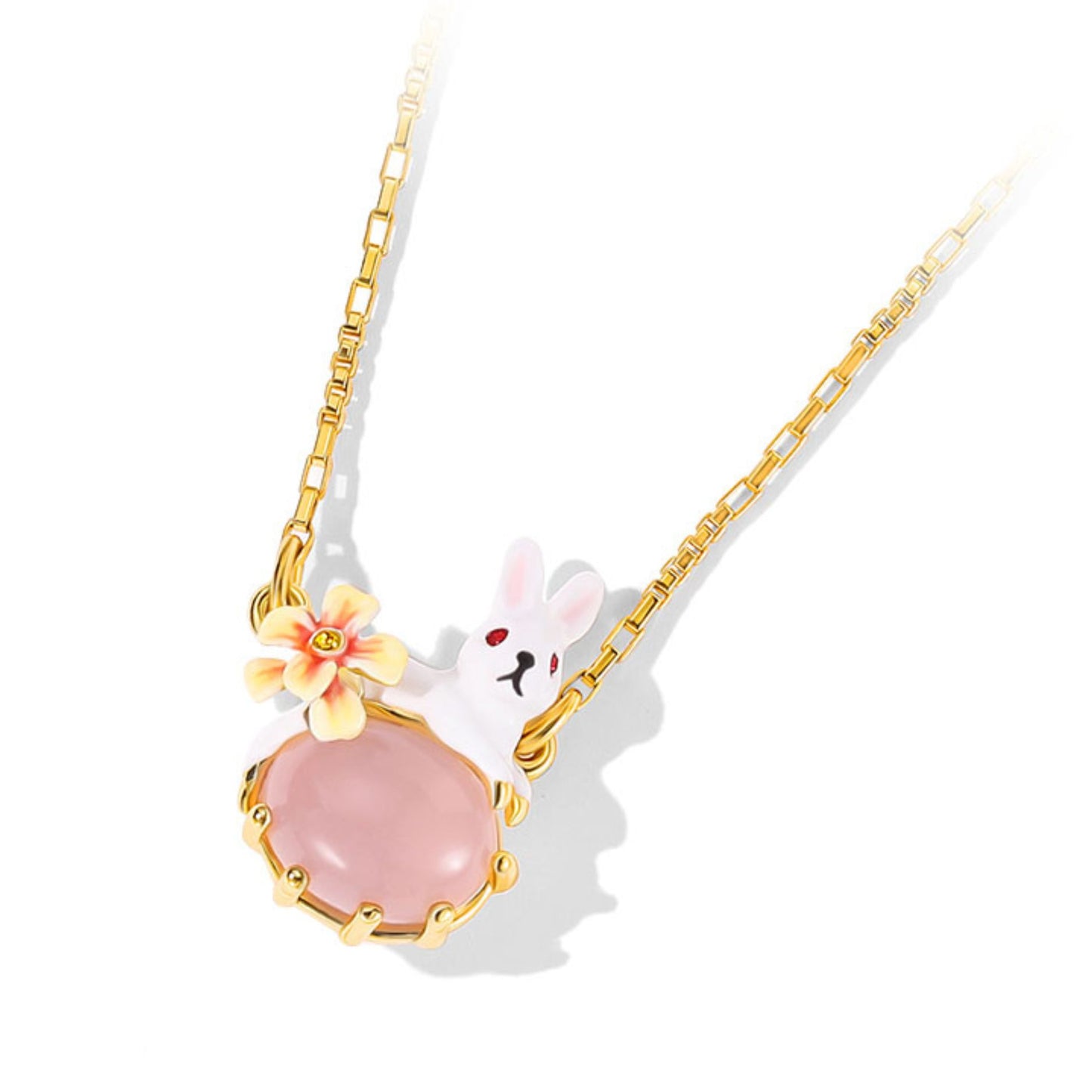 Blossom Bunny Charm Necklace