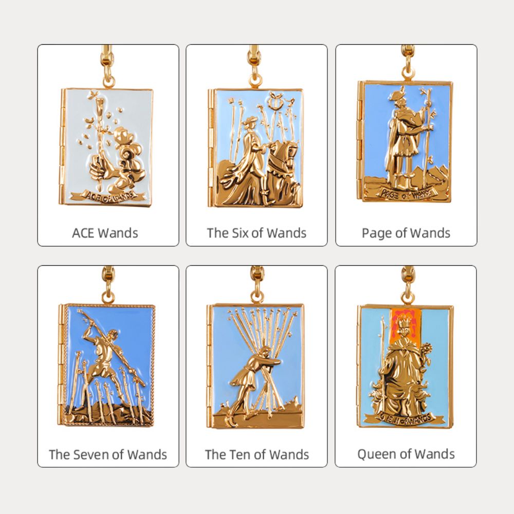 Tarot Locket Pendant Set D