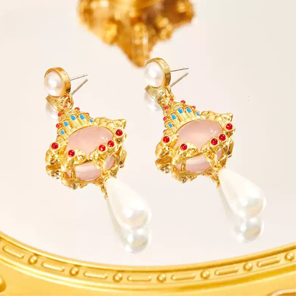 Castle in the Sky Drop Earrings
