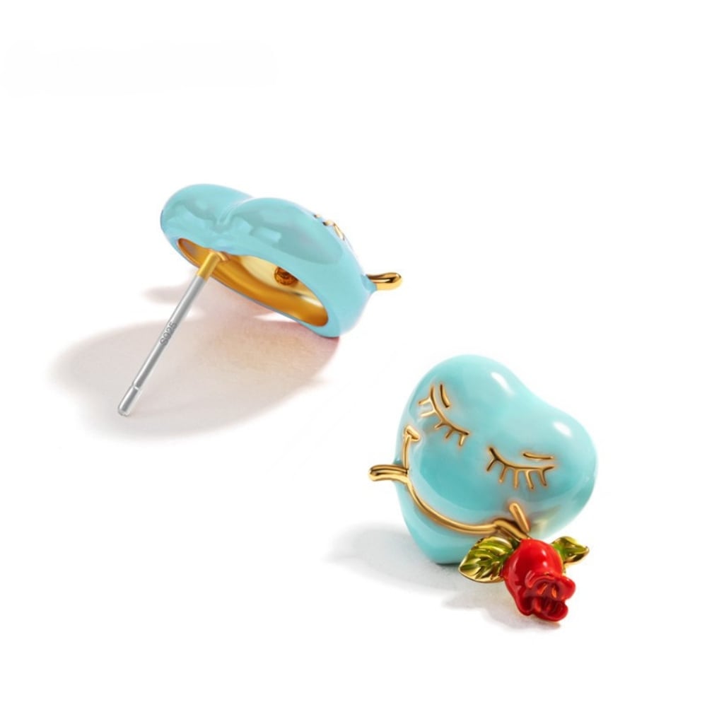 Love Heart Stud Earrings