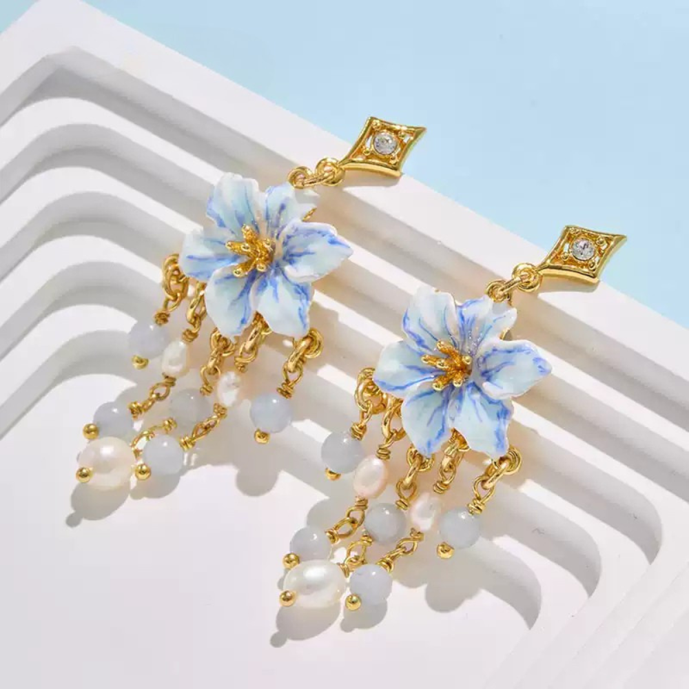 Tulip Tassel Earrings