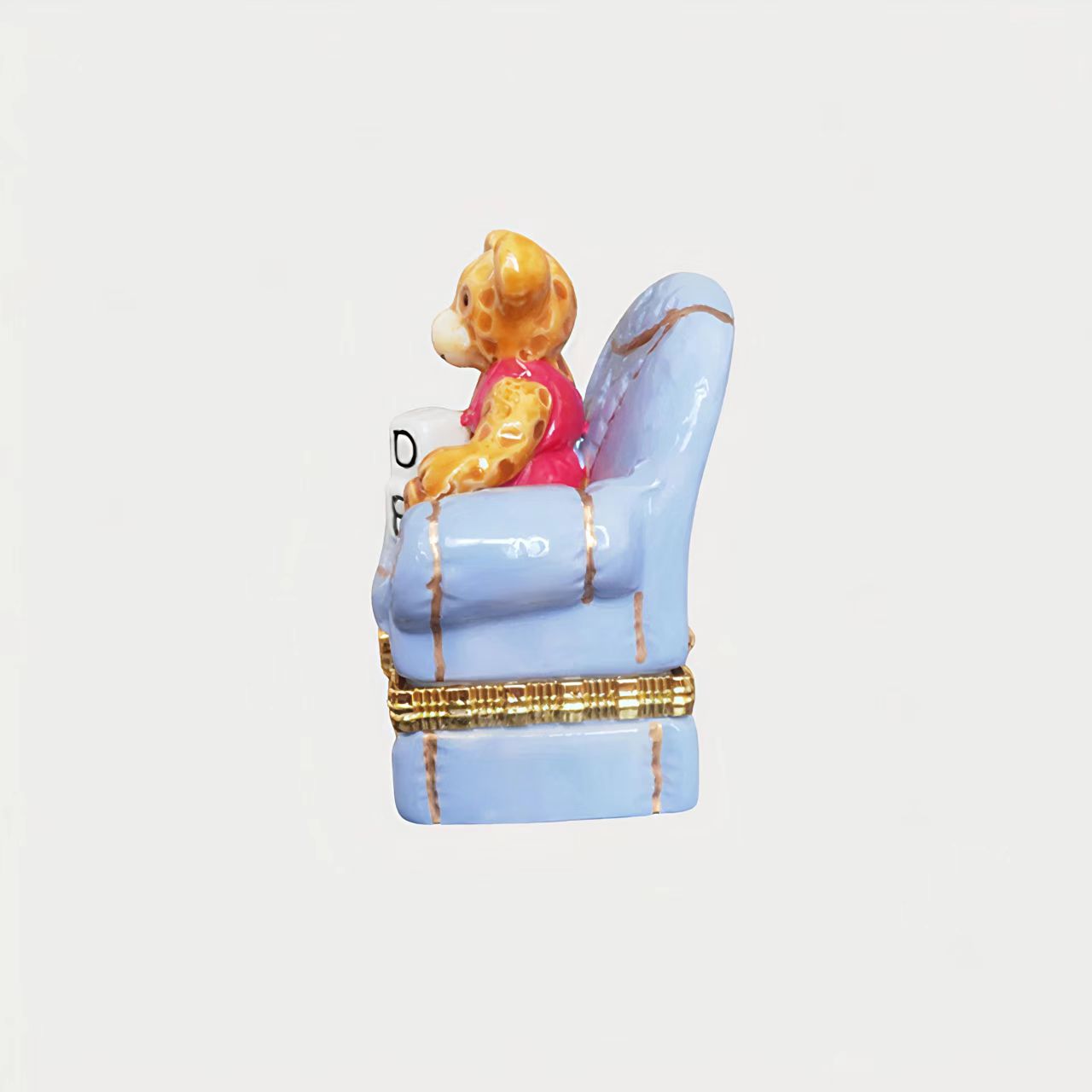 Teddy Bear in Chair Trinket Box