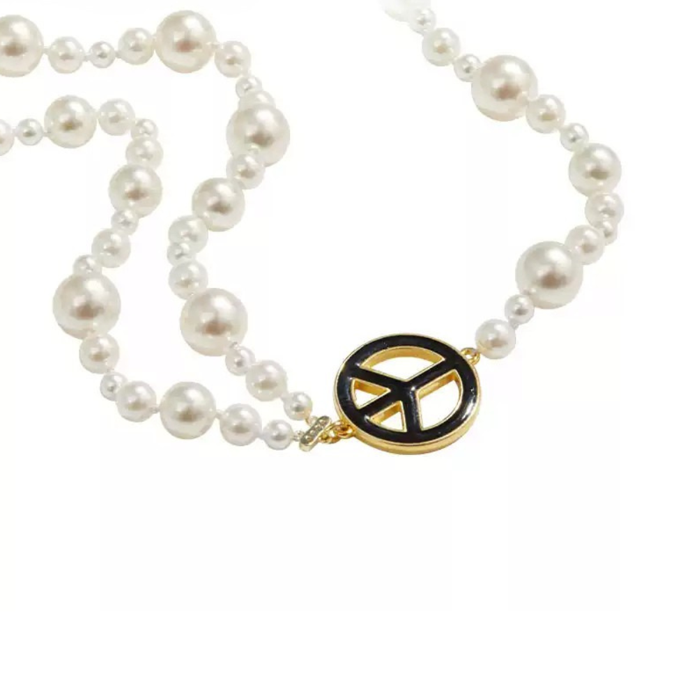 Symbol of Peace Pearl Necklace