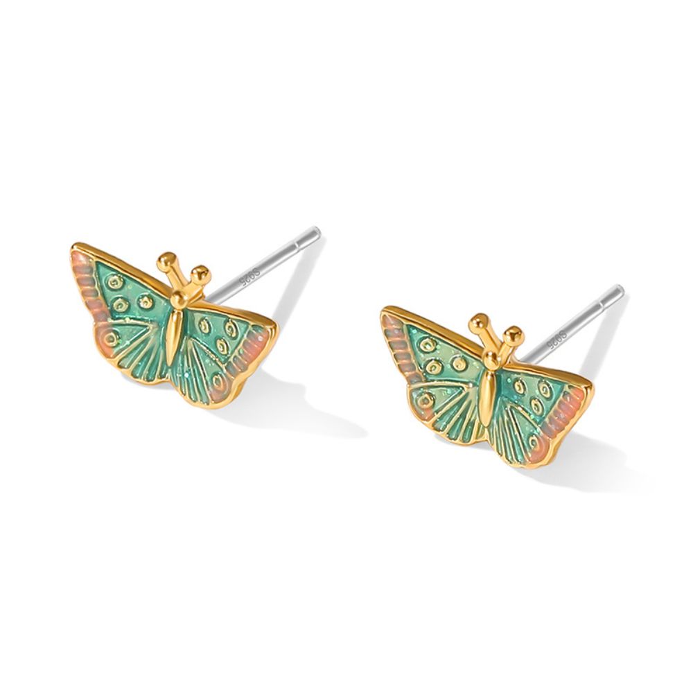 Mystic Butterfly Stud Earrings