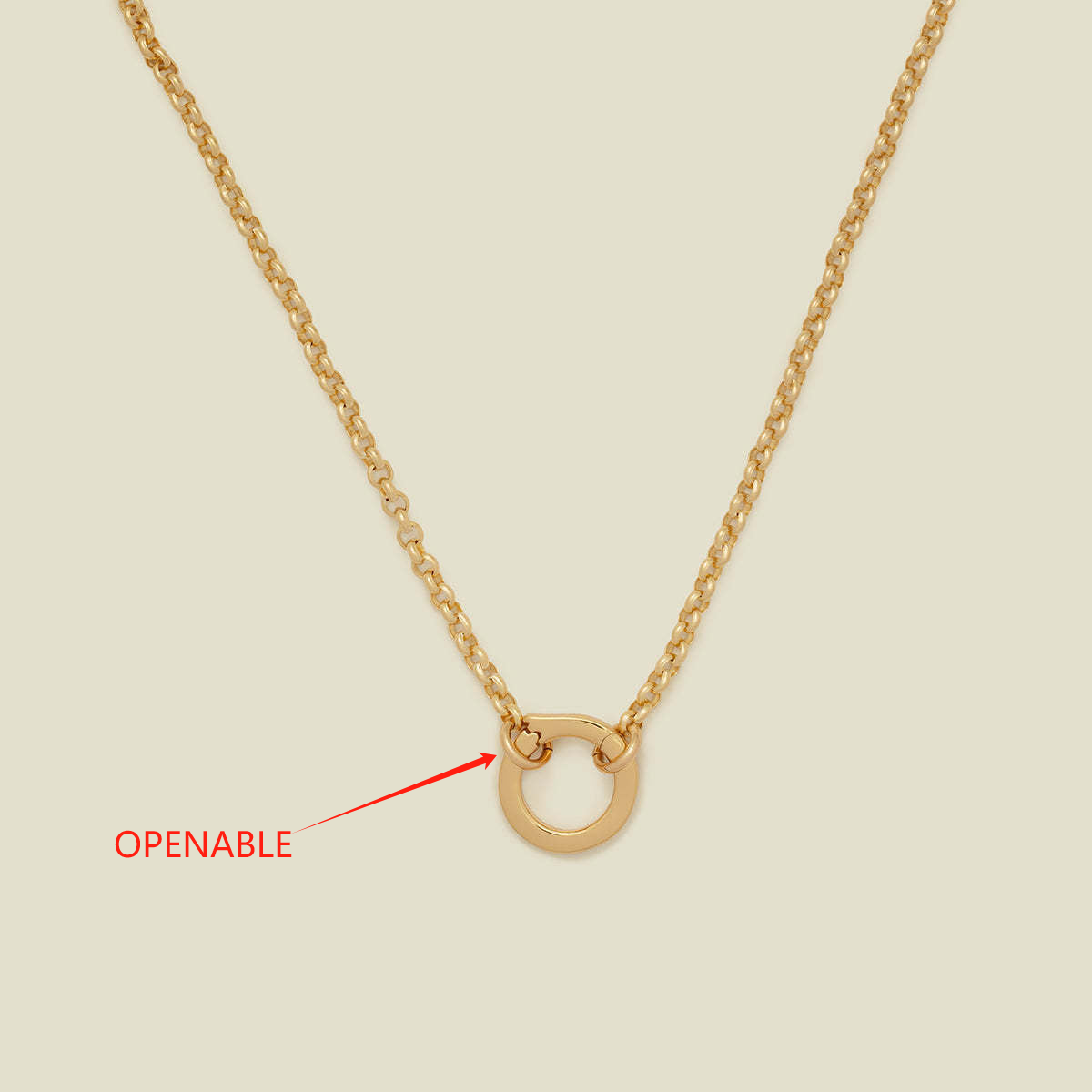 Personalized Birth Stone Charm Holder Necklace