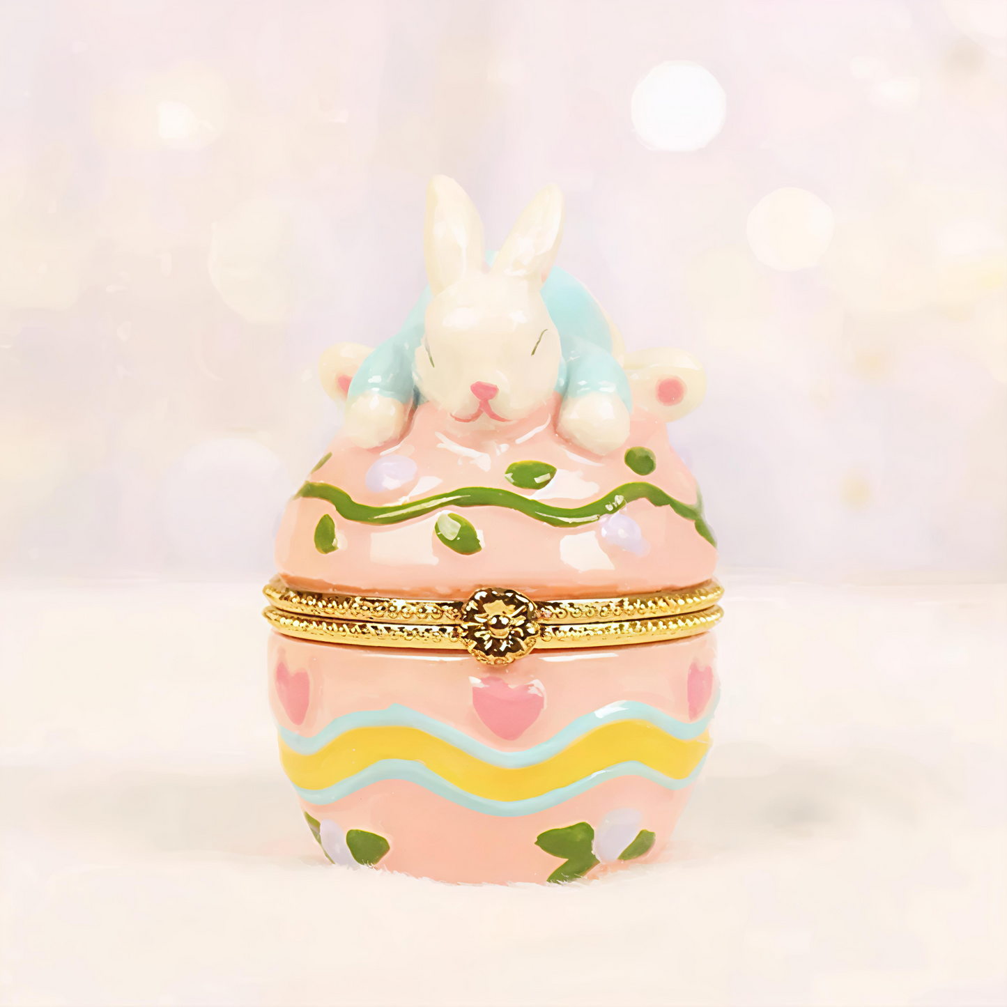 Sleeping Bunny Trinket Box
