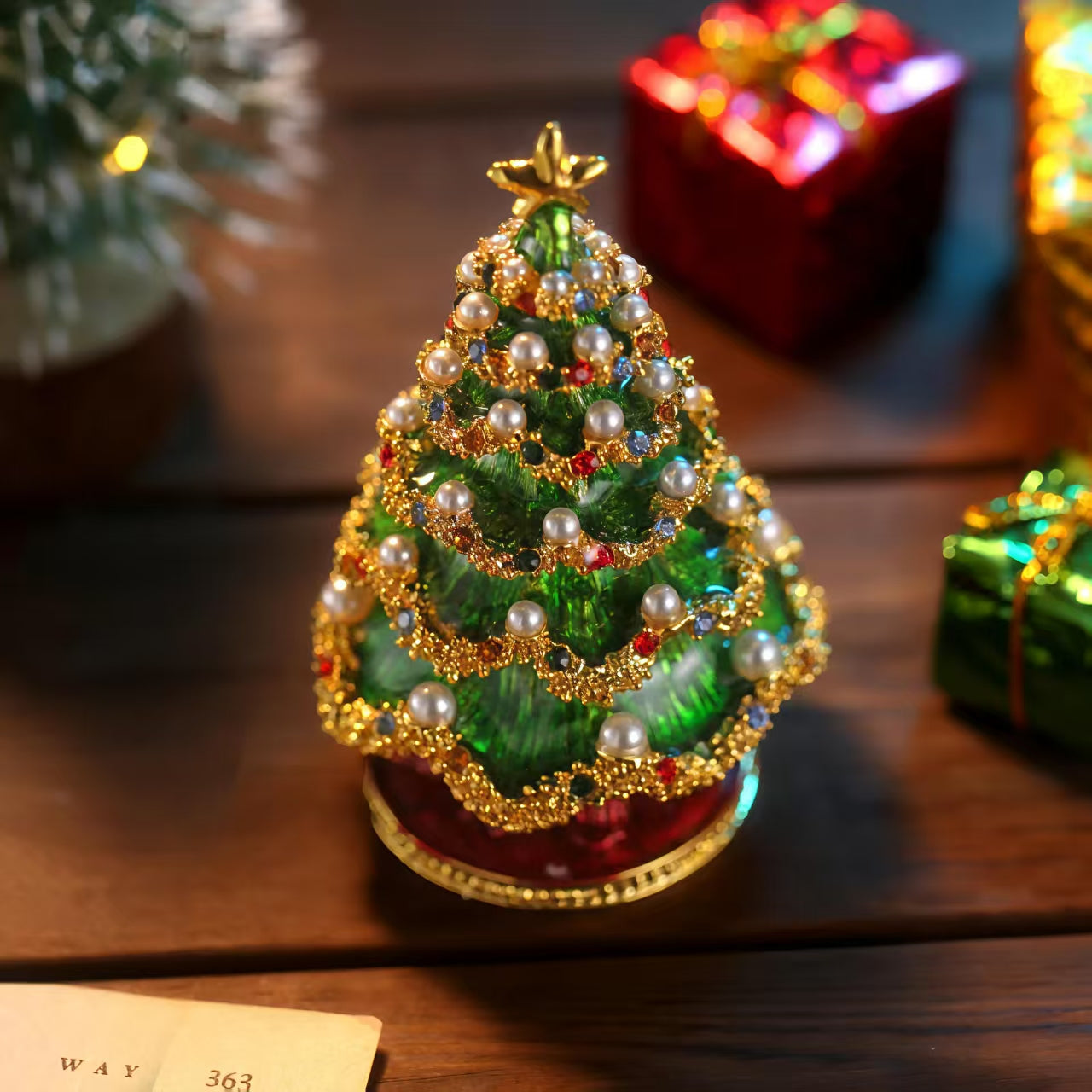 Christmas Tree Trinket Box