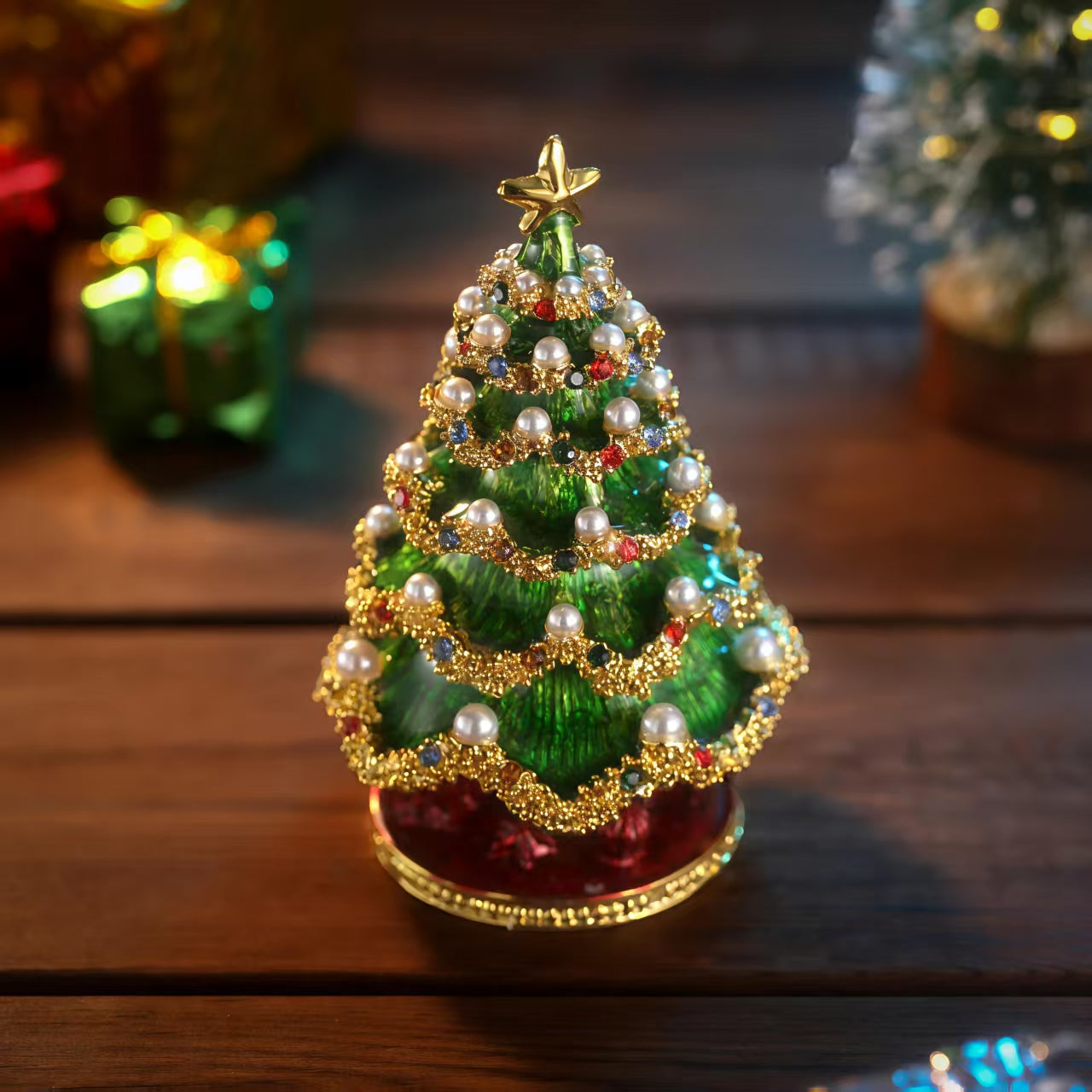 Christmas Tree Trinket Box