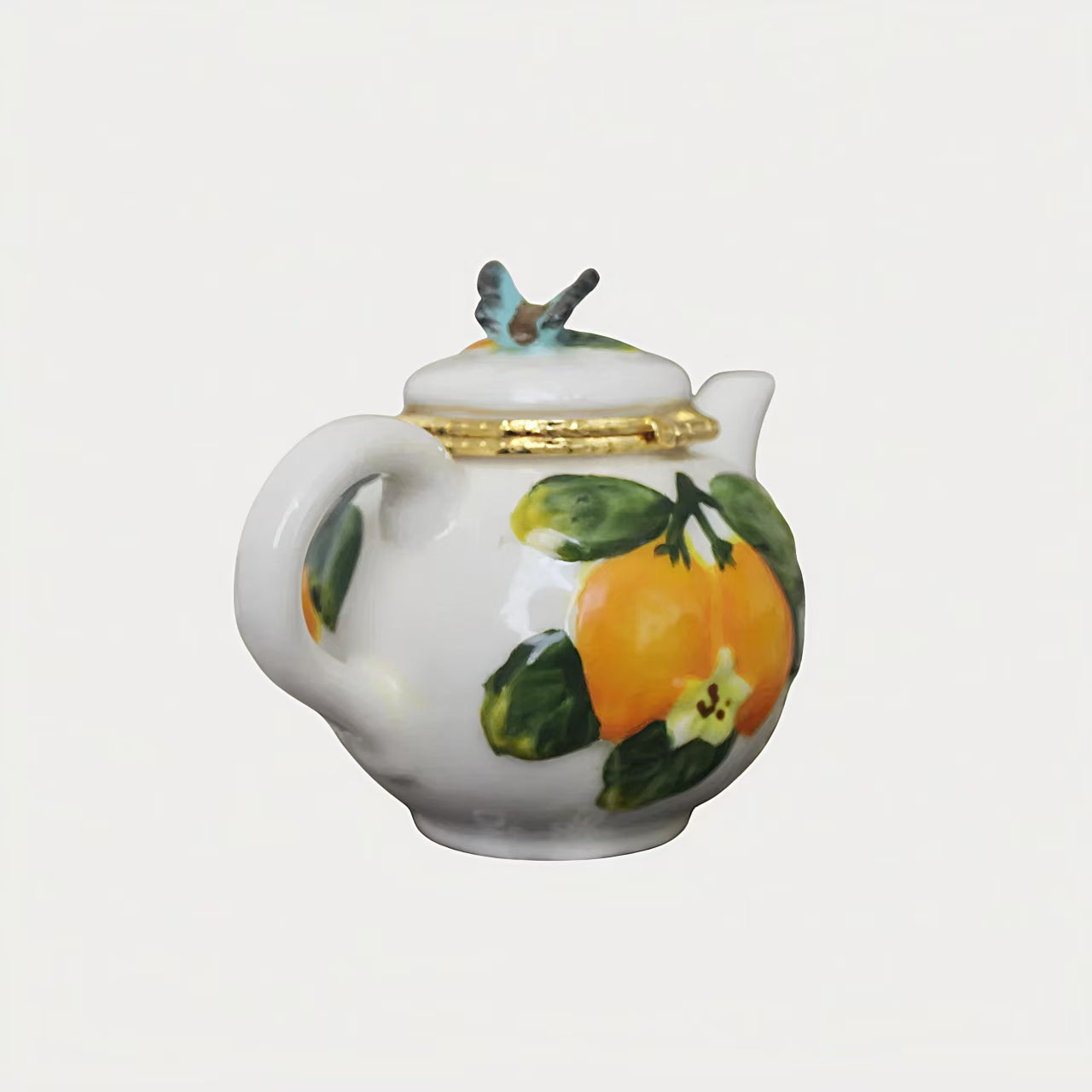 Citrus Charm Teapot Trinket Box