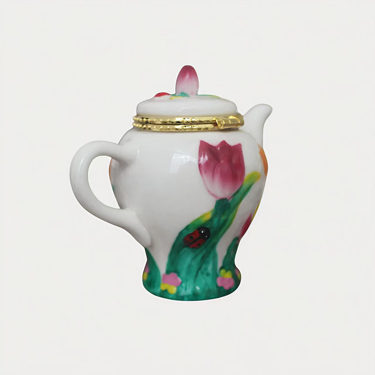 Spring Blooms Teapot Trinket Box