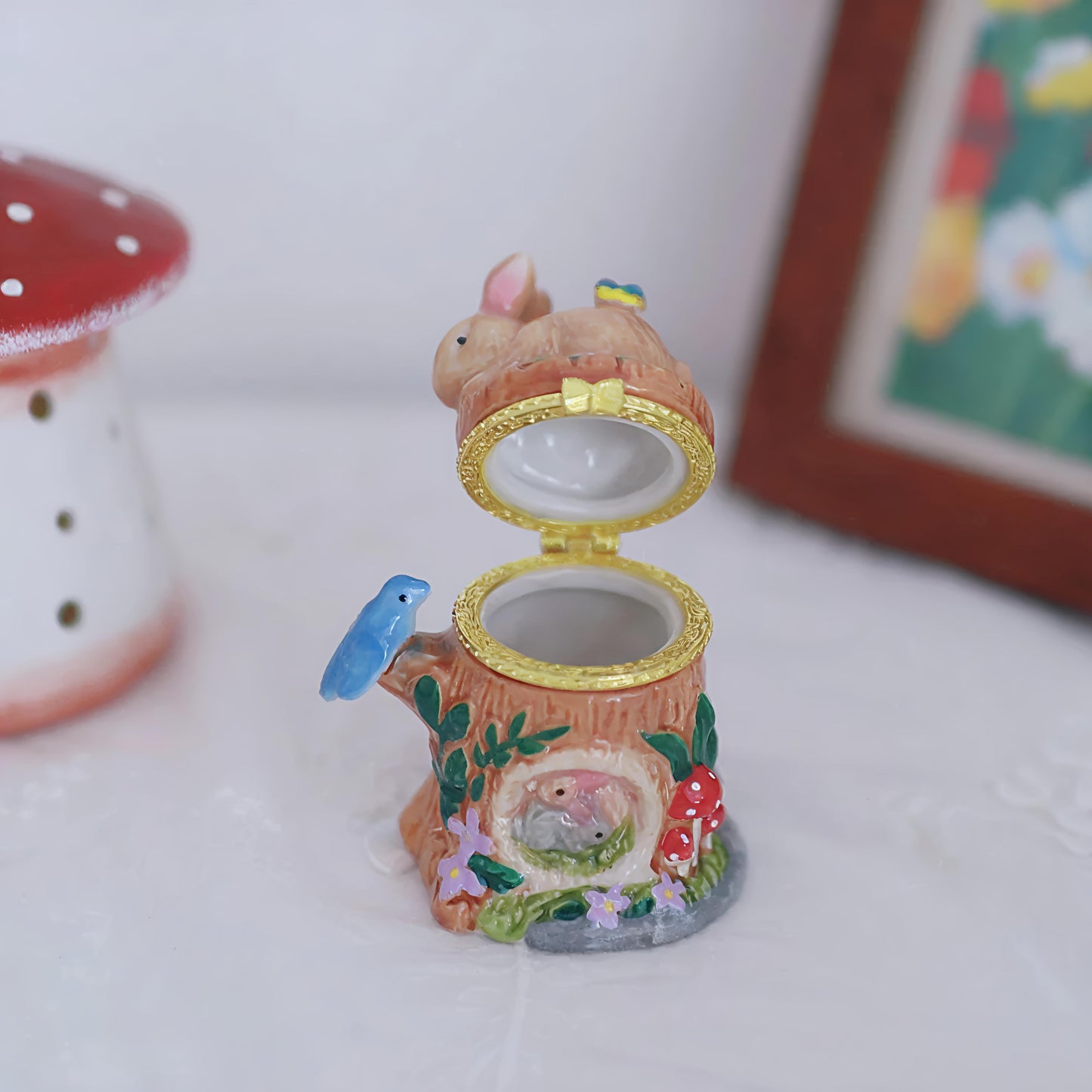 Bunny Woodland Trinket Box