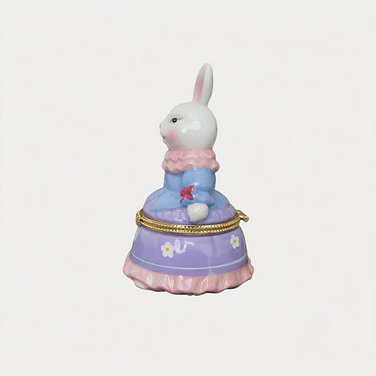 Victorian Bunny Trinket Box