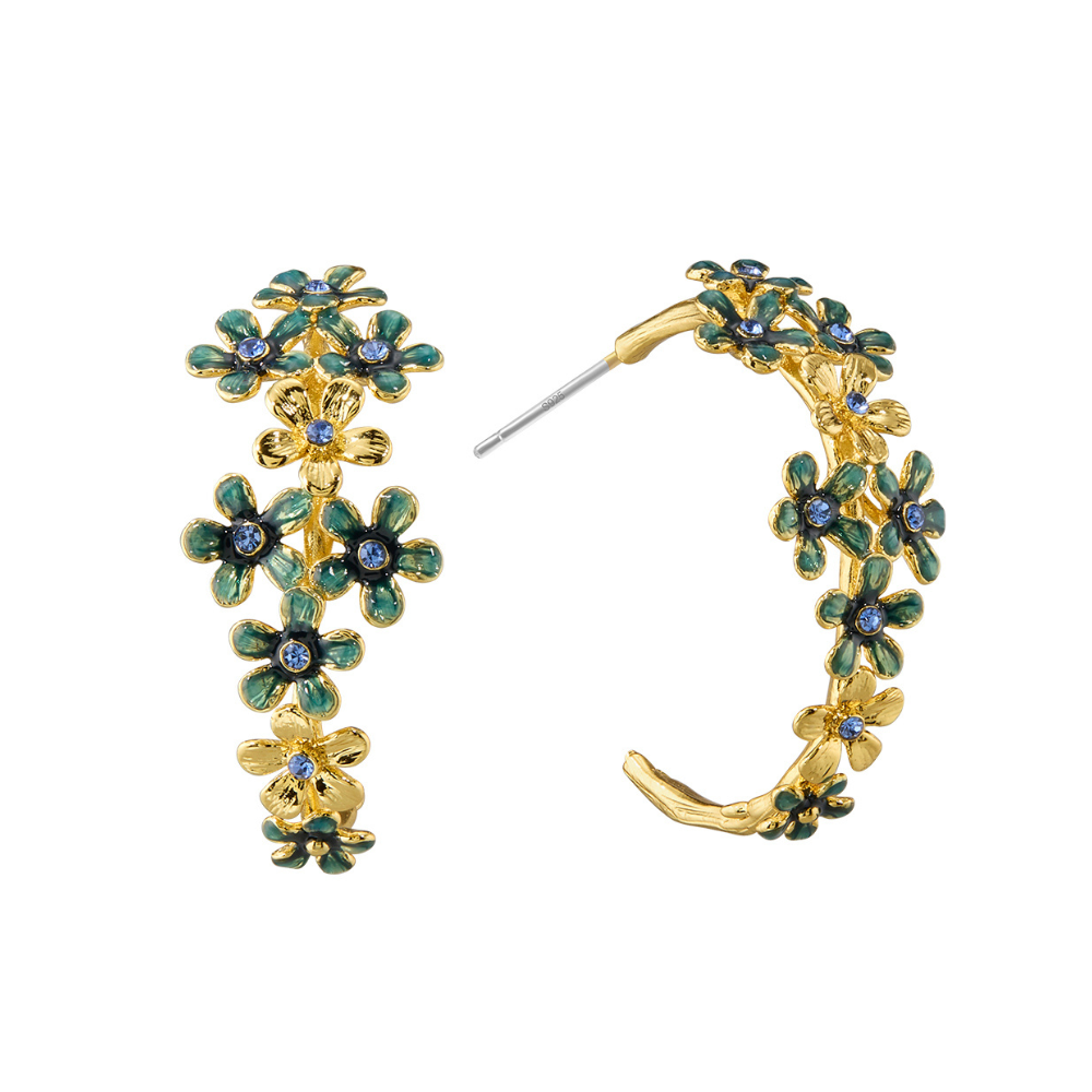 Blossom Hoop Earrings