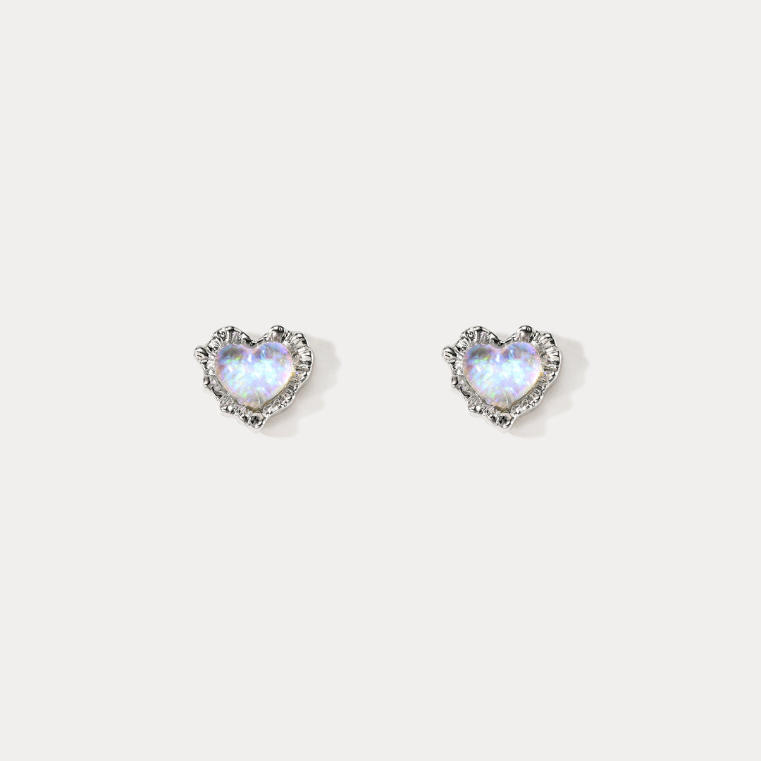 Mermaid Heart Earrings