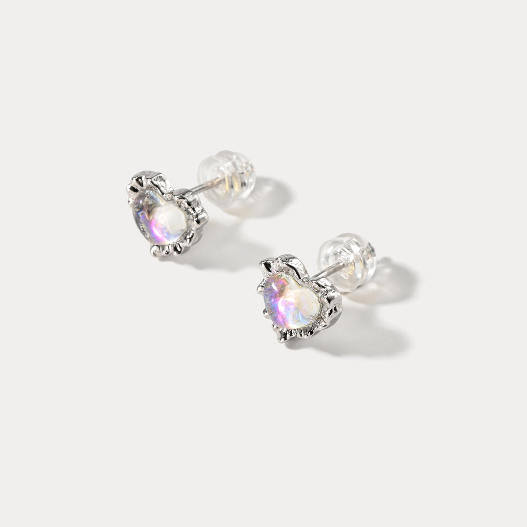 Mermaid Heart Earrings