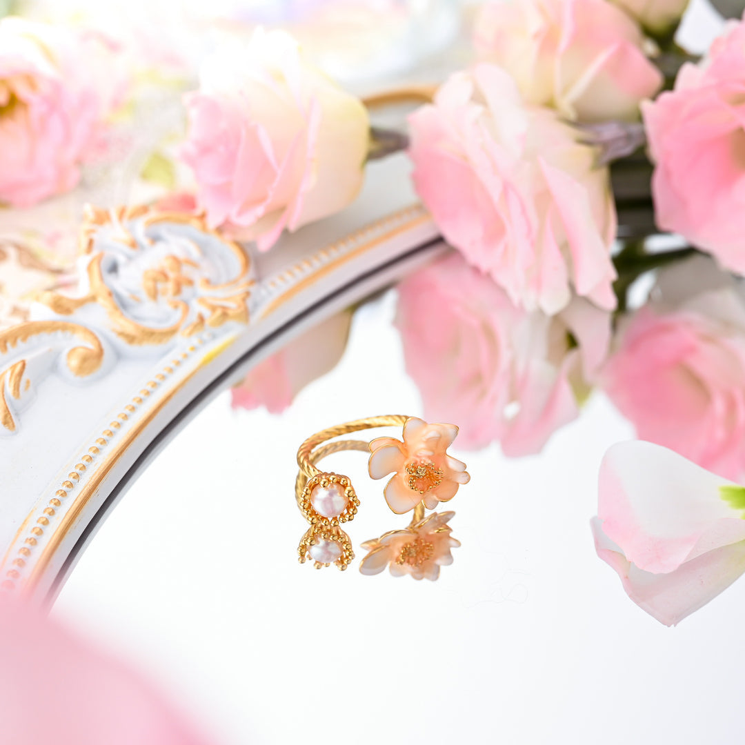 Flower Pearl Ring