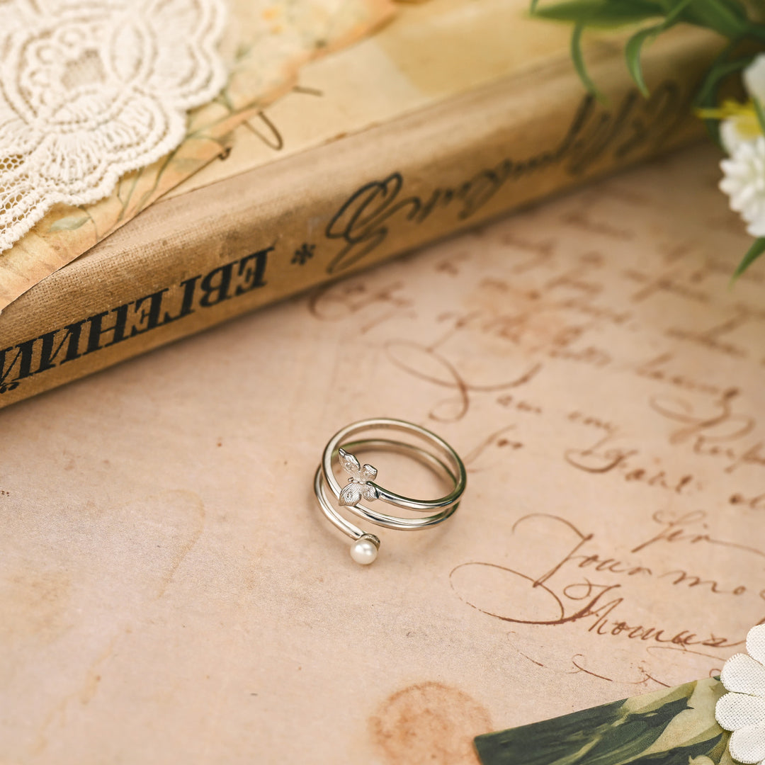 Silver Butterfly Ring