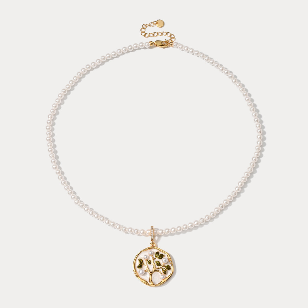 Tree of Life Pearl Necklace