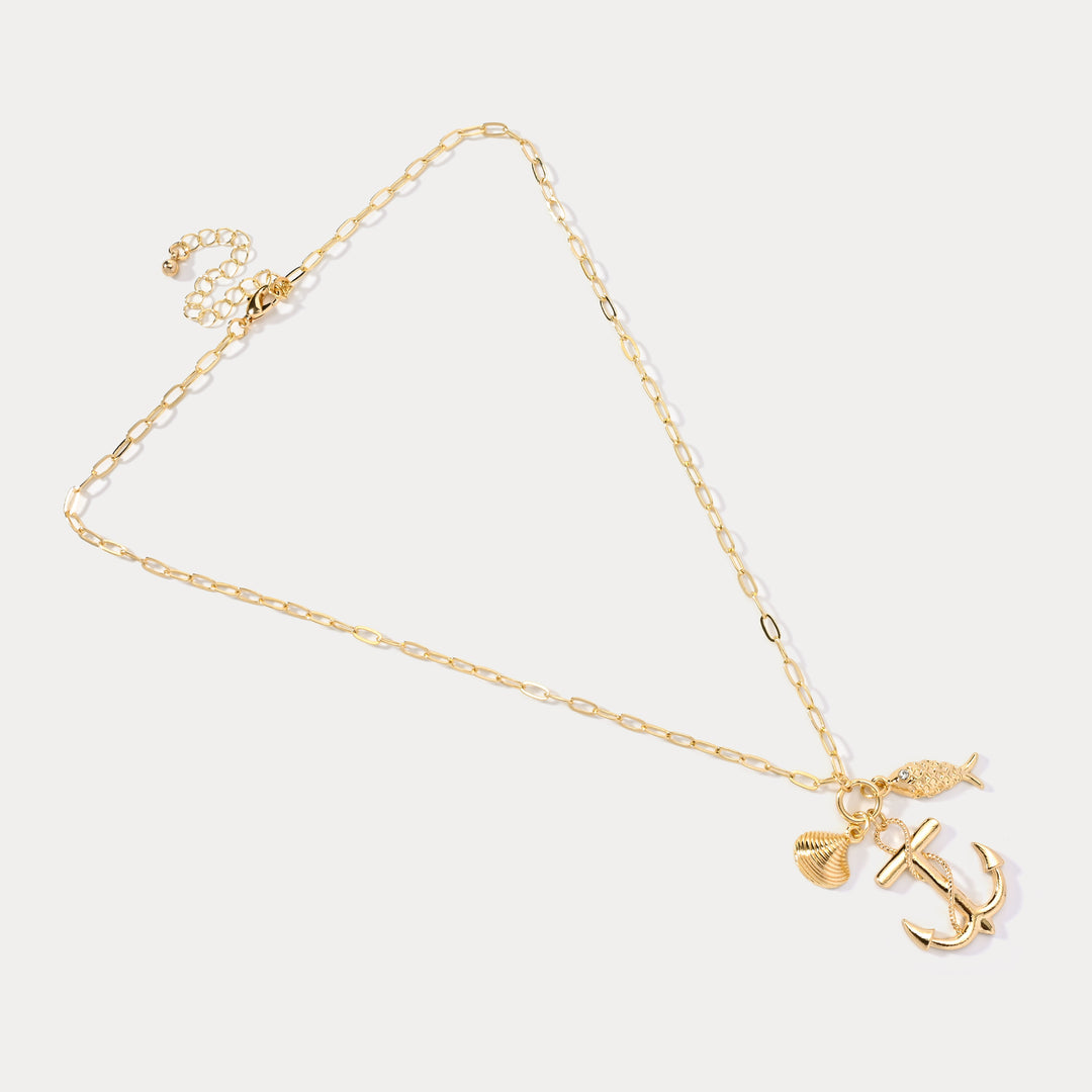 Anchor Shell Necklace