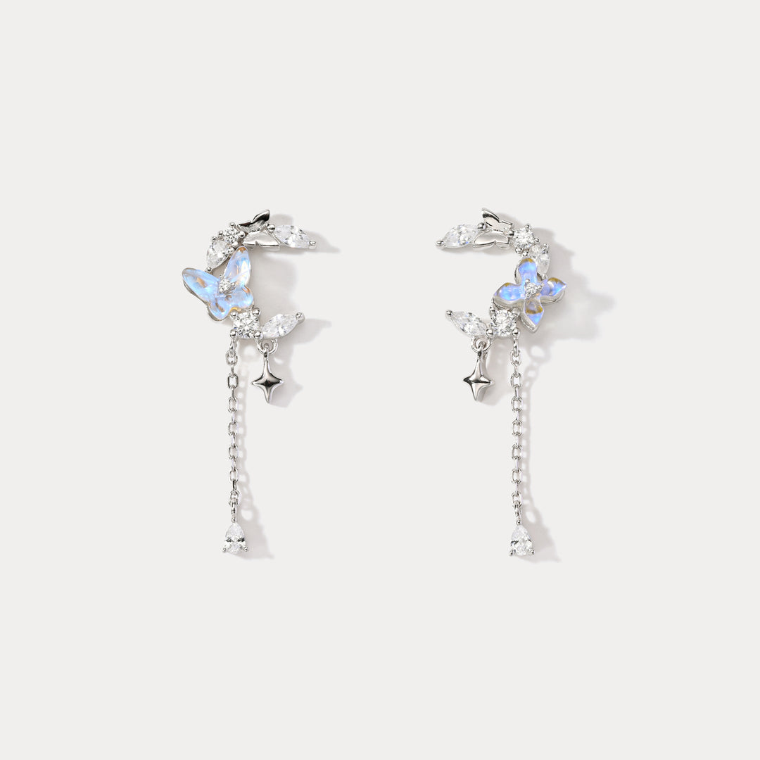 Butterfly Silver Earrings