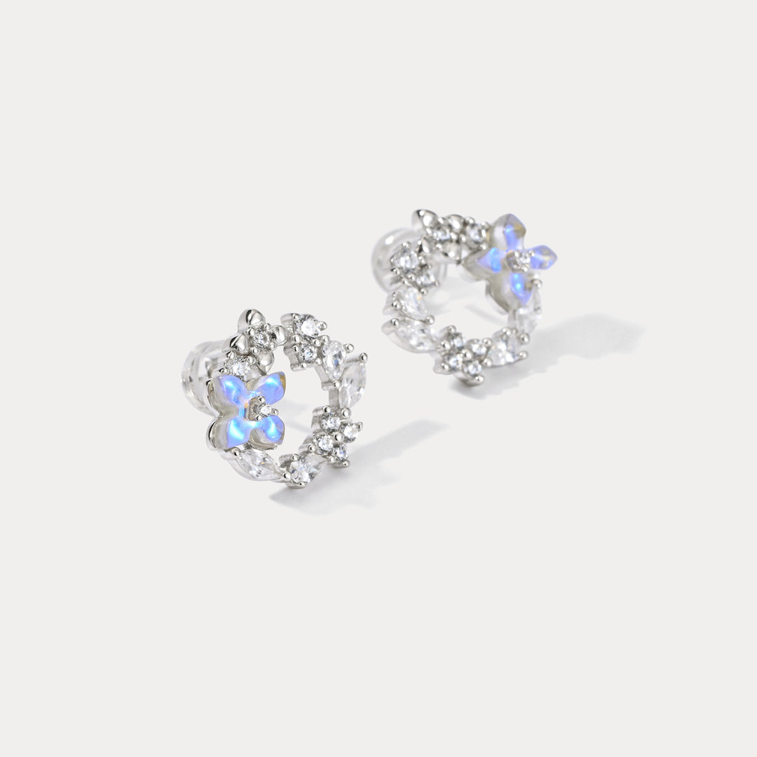 Flower Silver Earrings