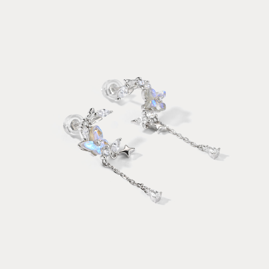 Butterfly Silver Earrings