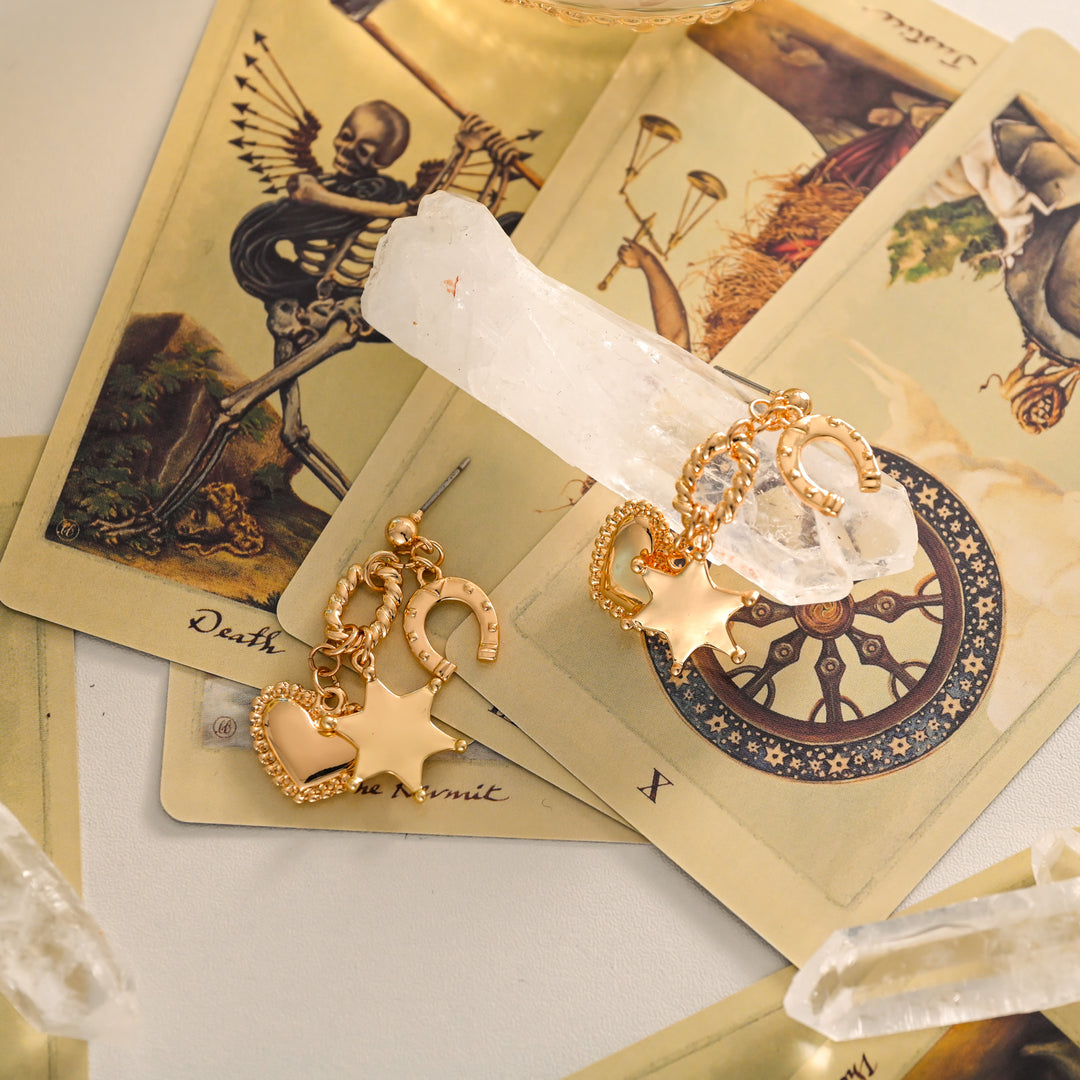 Horseshoes Heart Earrings