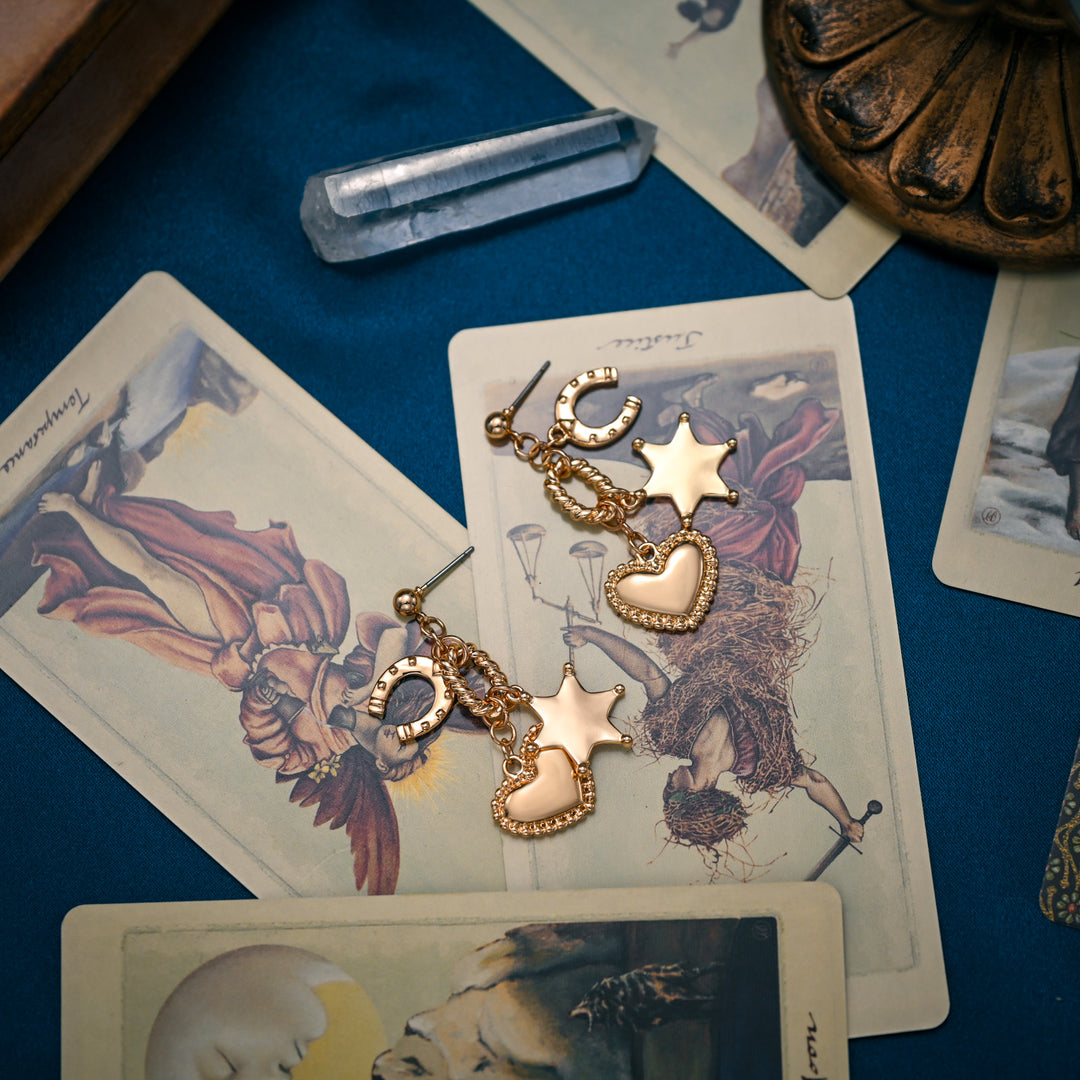 Horseshoes Heart Earrings