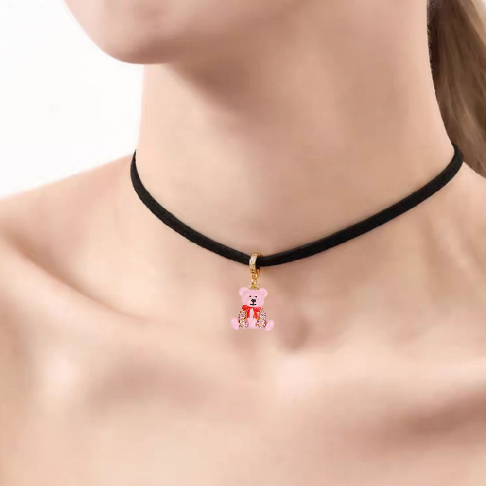 Candy Bear Pendant Choker