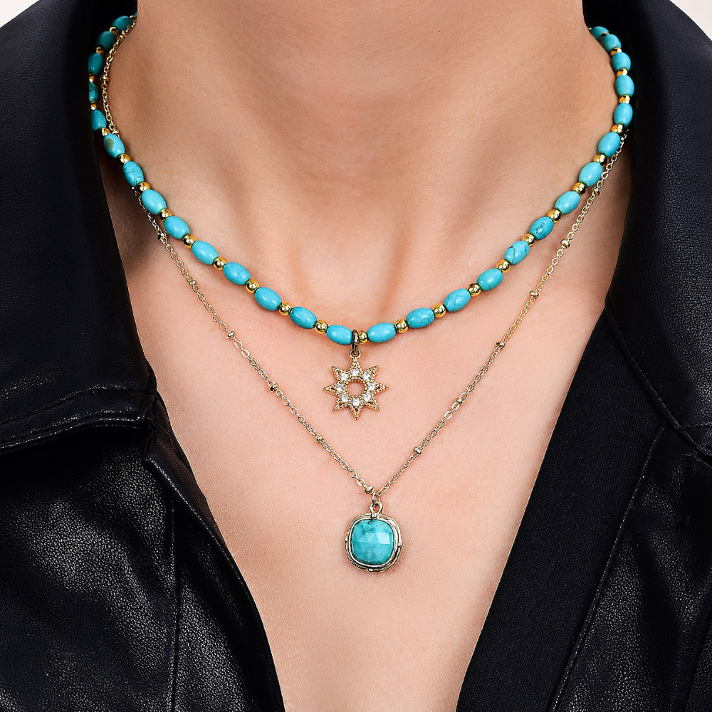 Turquoise Beaded Necklace