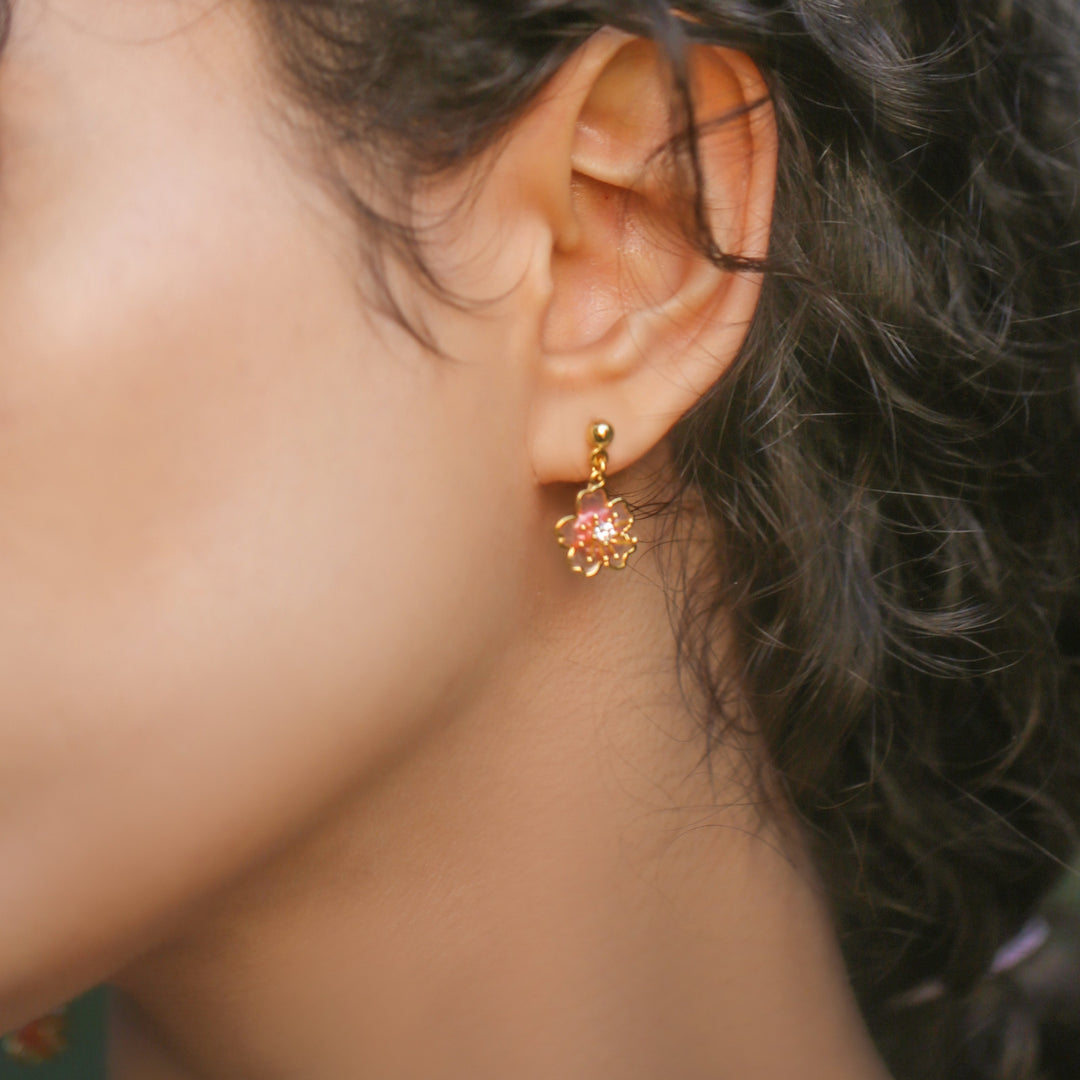 Sakura Mismatched Earrings