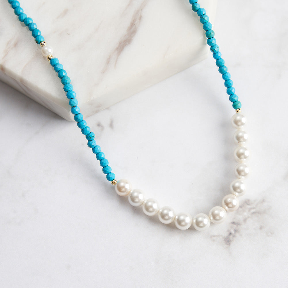 Turquoise Pearl Necklace