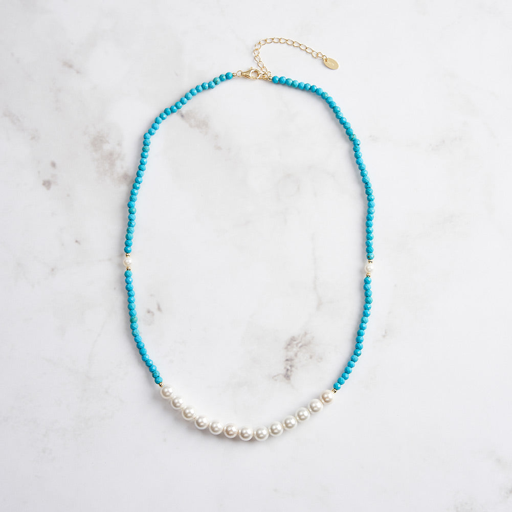 Turquoise Pearl Necklace