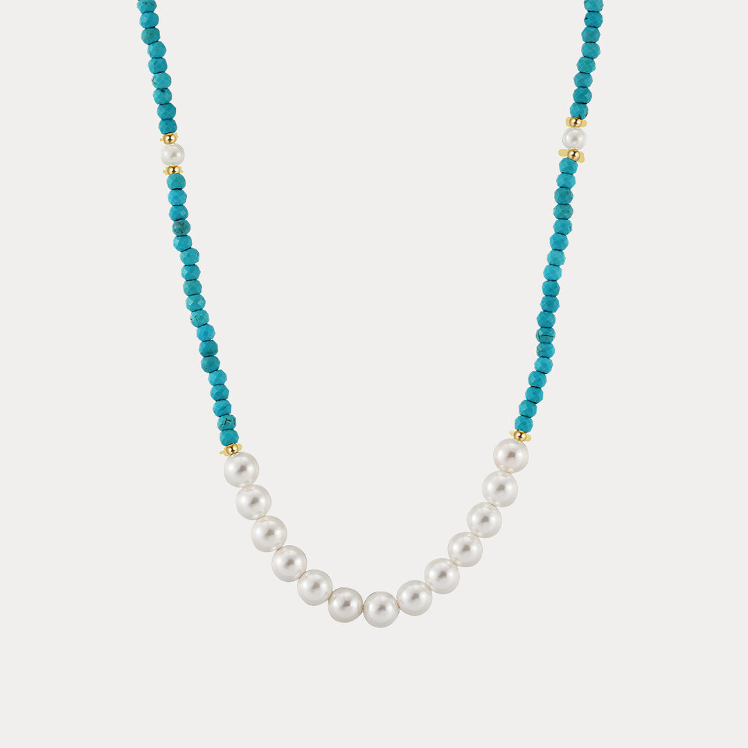 Turquoise Pearl Necklace