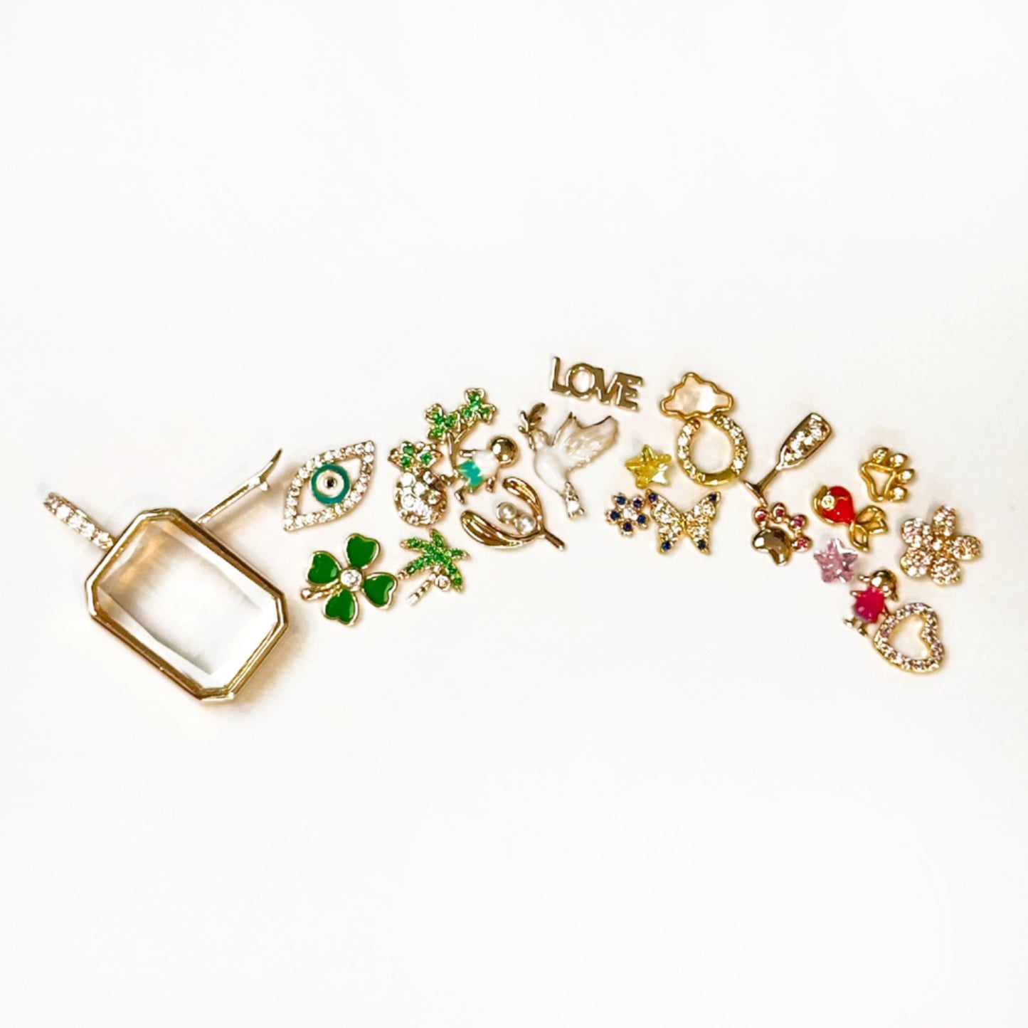 Personalized Octagon Charm Box Necklace