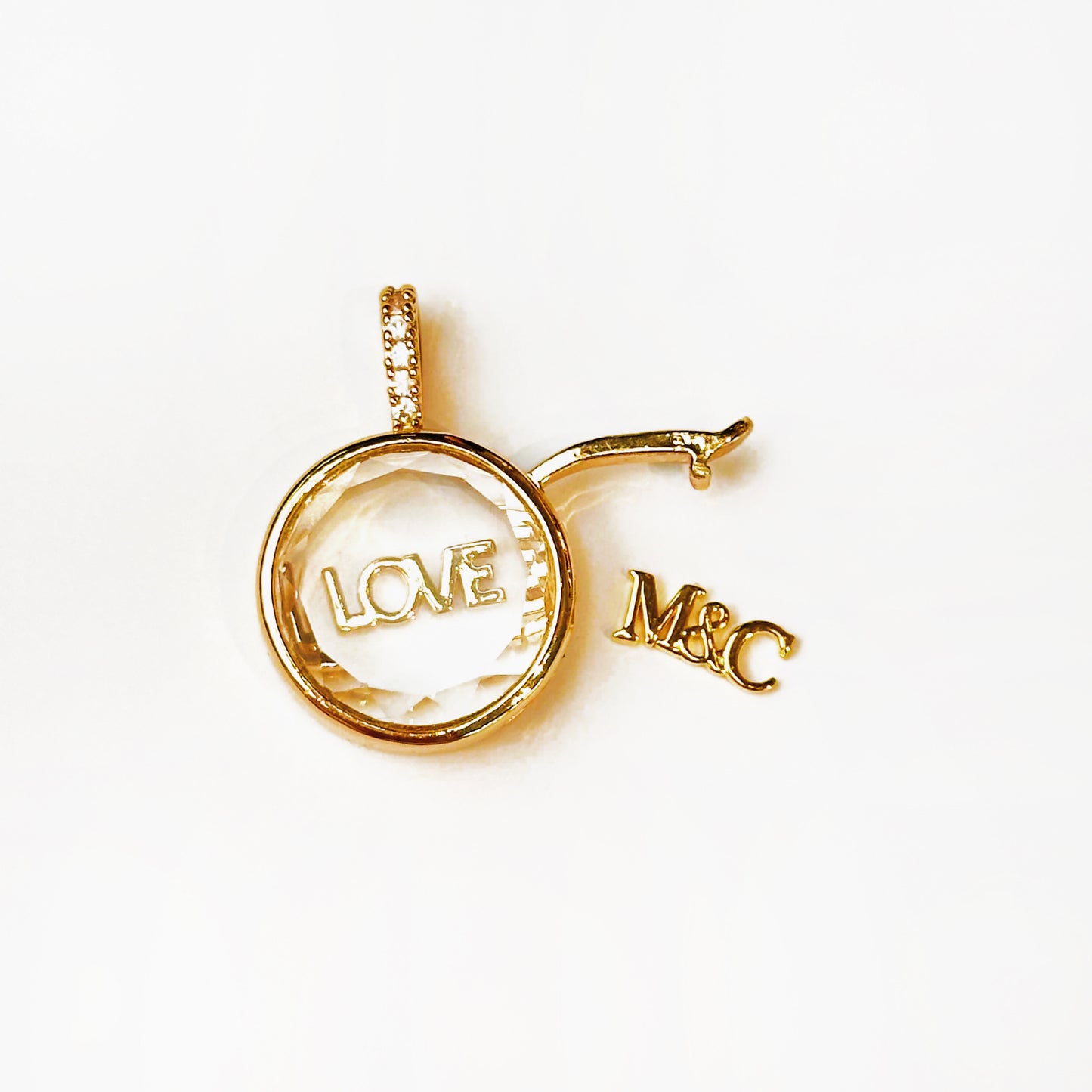 Personalized Round Charm Box Necklace