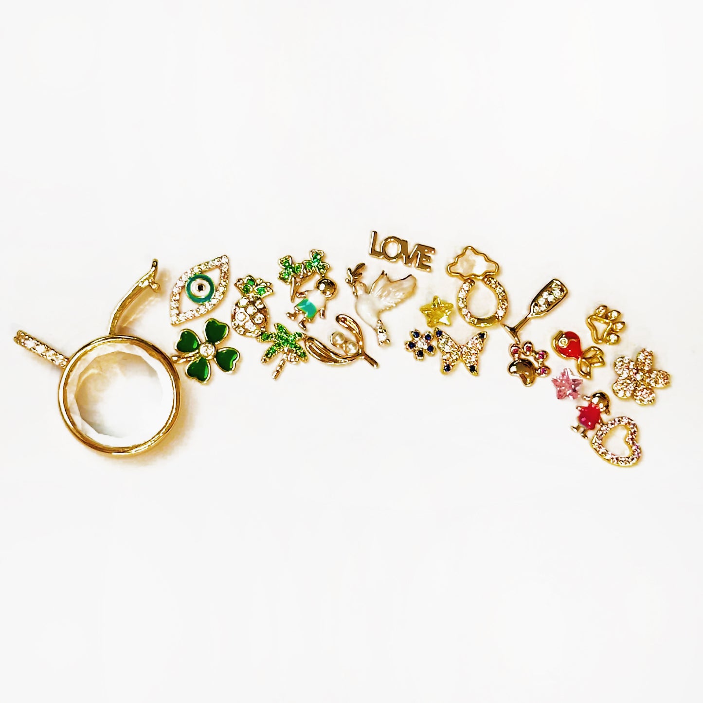 Personalized Round Charm Box Necklace