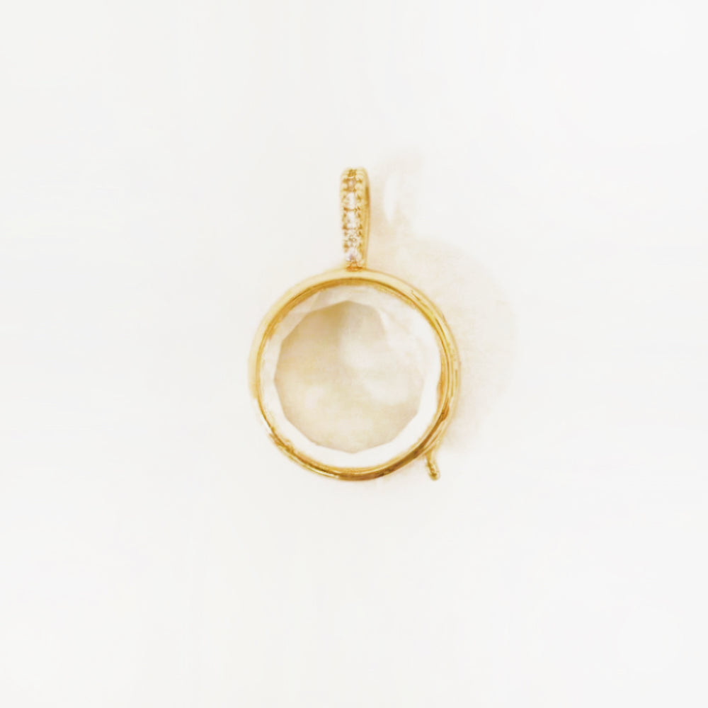 Personalized Round Charm Box Necklace