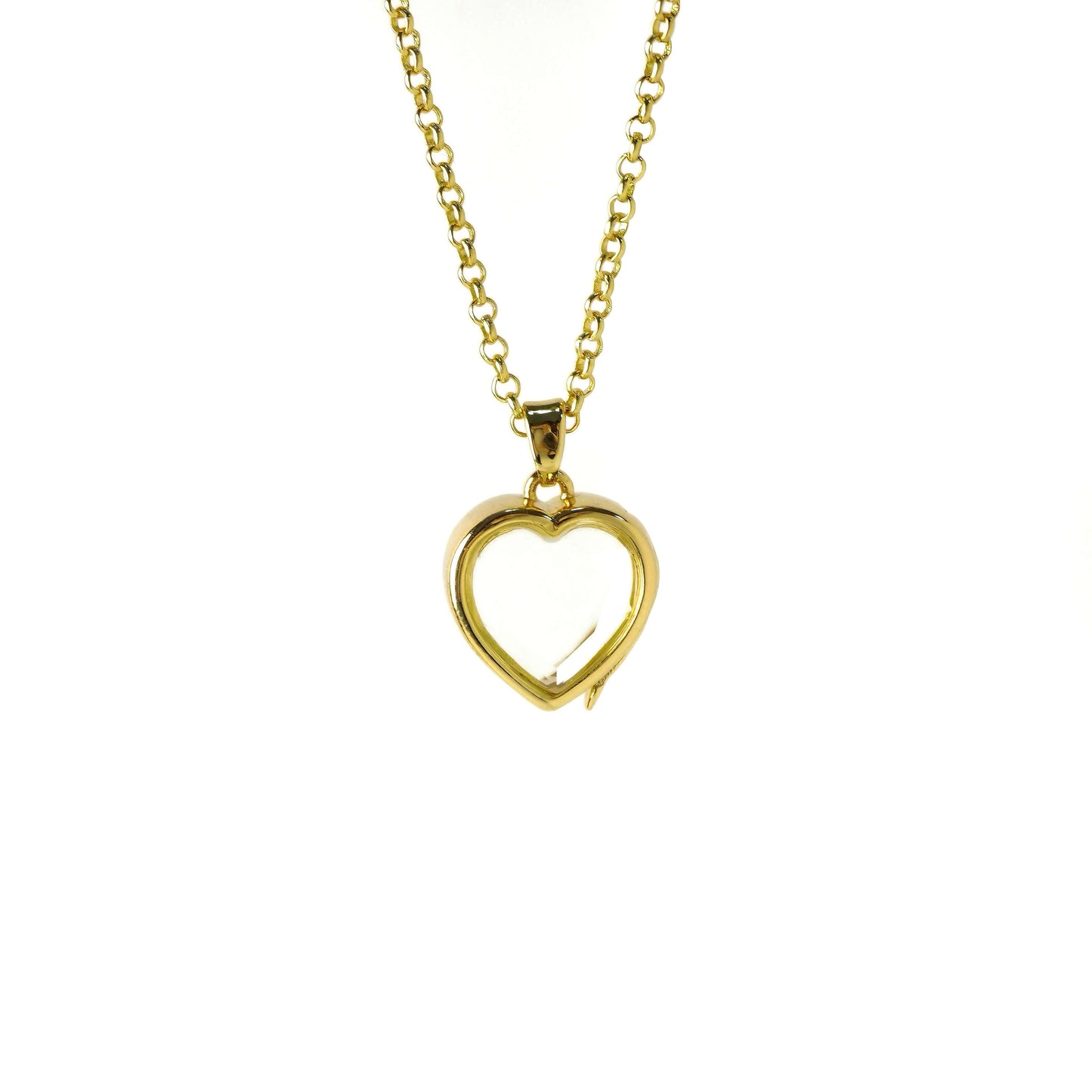 Personalized Crystal Bead Mini Heart Locket Necklace